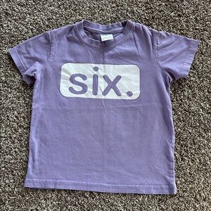 Six solid color purple tee birthday tee